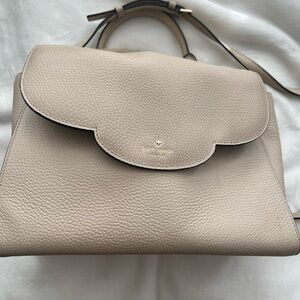 Kate Spade Taupe Leather Satchel
